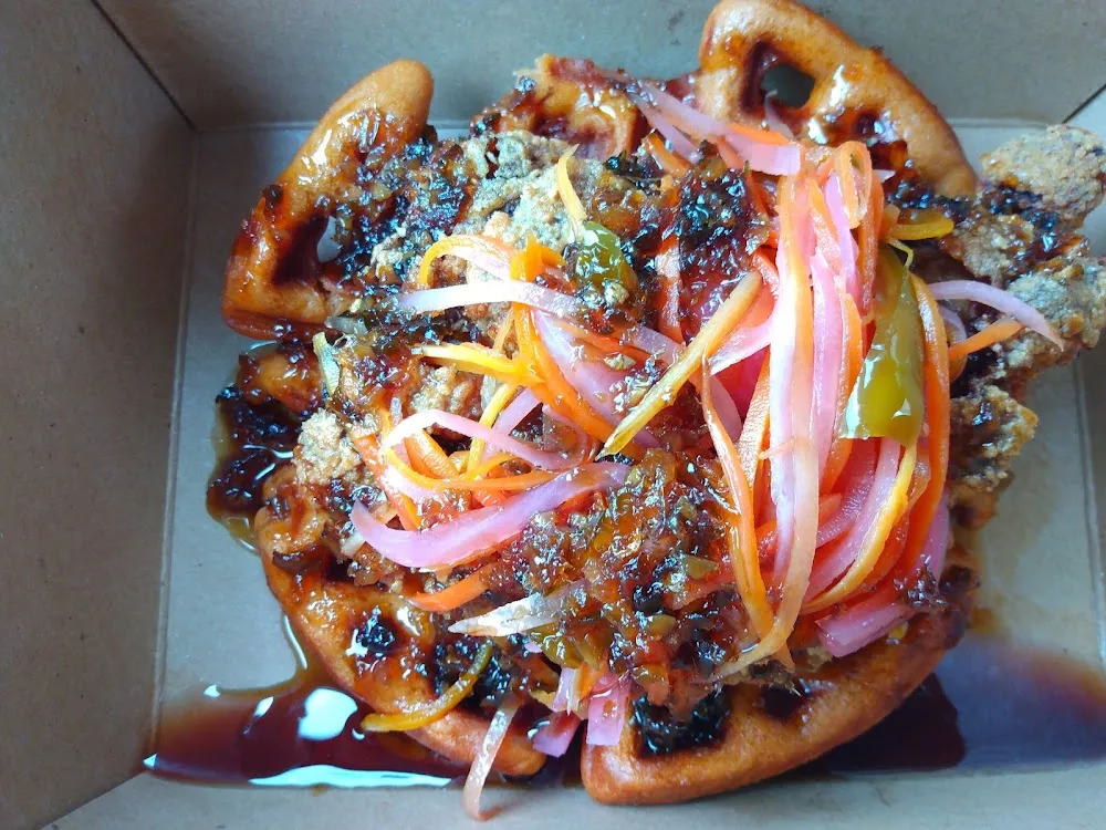 Thai Chicken and Waffles